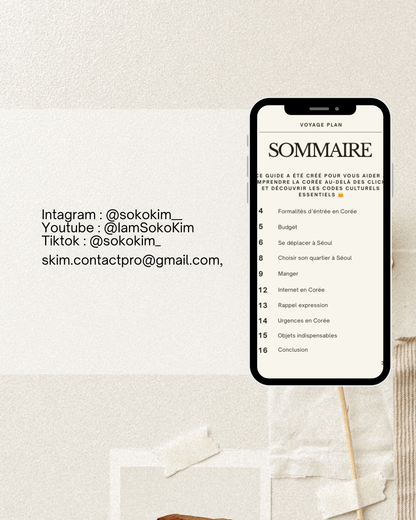 Guide gratuit SOKOKIM - Préparer son voyage en Corée 🇰🇷