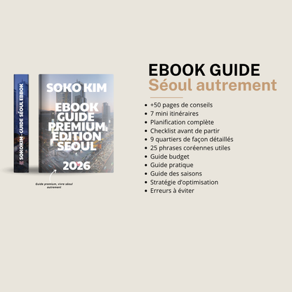 PACK COMPLET Guide Séoul Premium + Budget Planner Google Sheets - SOKOKIM